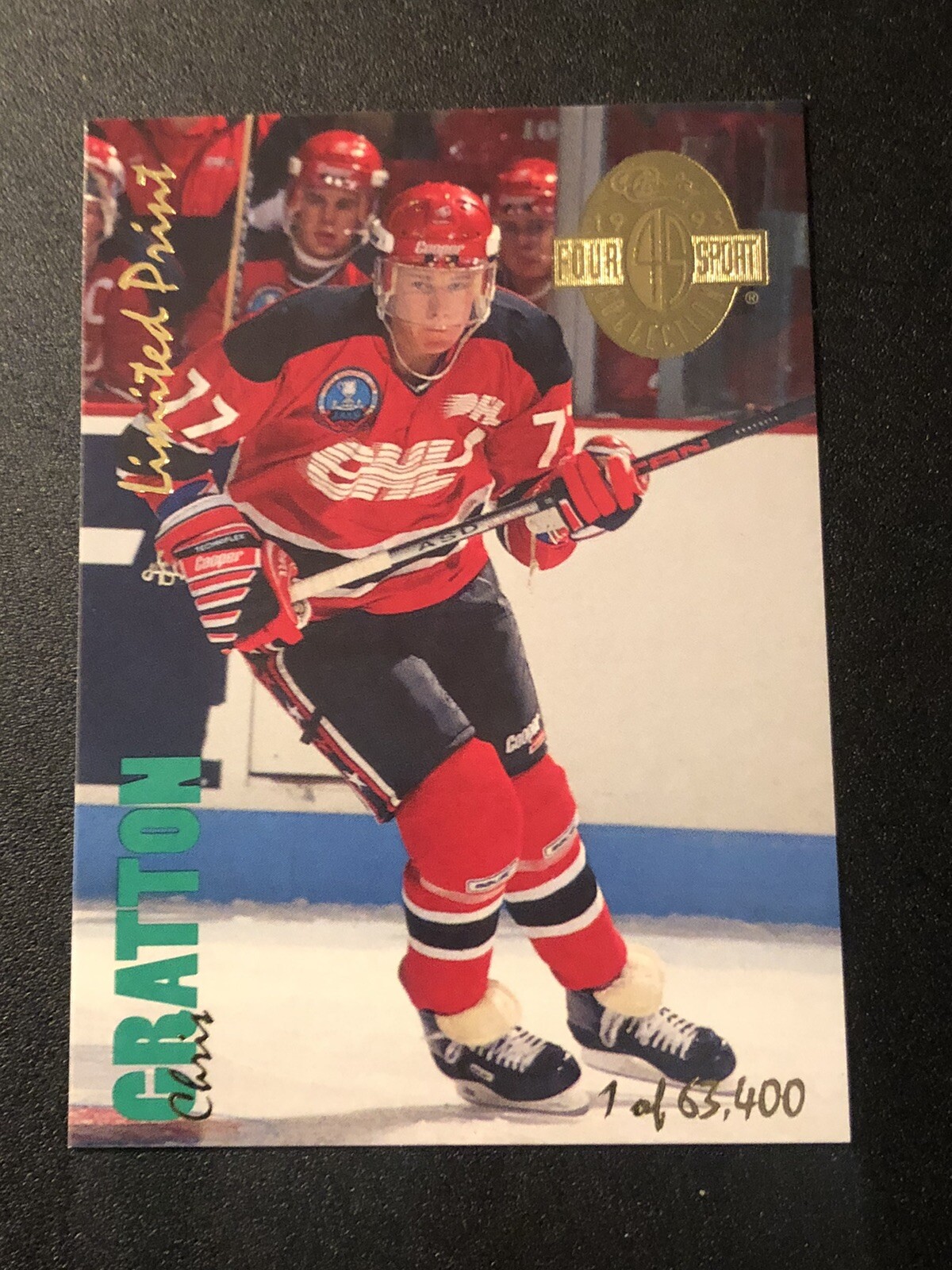1993 Classic Four Sport Collection Limited Prints /63400 Chris Gratton #LP24