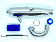 Nitro 1/8 Exhaust system - With Clip, Sping and silicone coupler - Universal fit