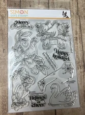 Simon Says Stamp Festive Feathered Friends Clear Stamp Set ~~~~ New