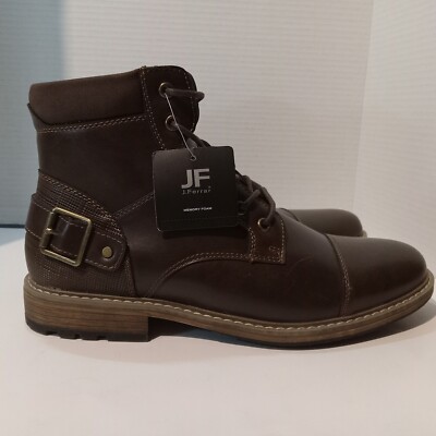New JF J.Ferrar Mens Dress Ankle Boots Lace Up Sz 11M JF Slate Black Memory Foam J. Ferrar Mens Slate Block Heel Lace Up Boots - JCPenney main image 4