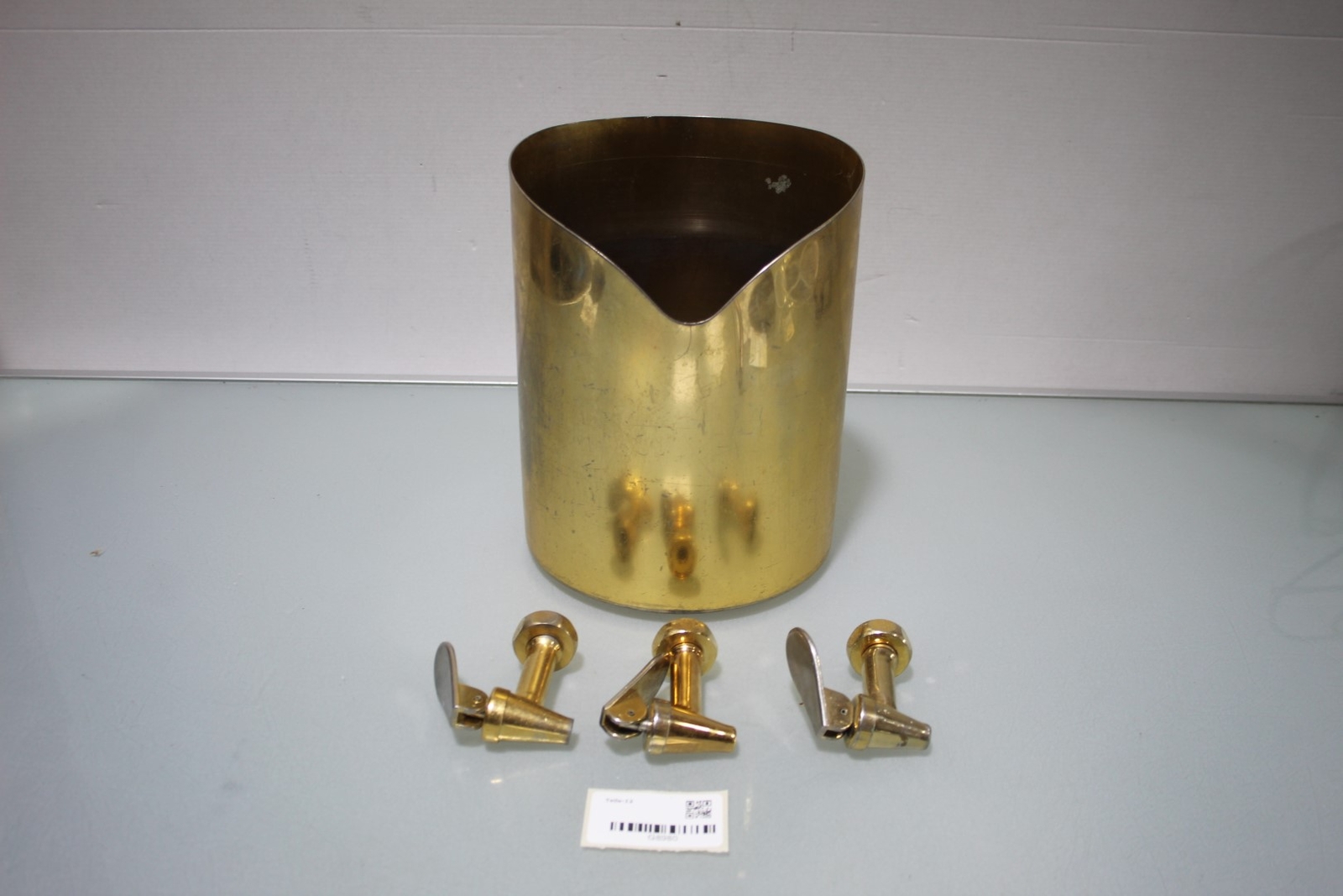 Frilich Milchkanne UNISON 24 Karat vergoldet Unterteile!