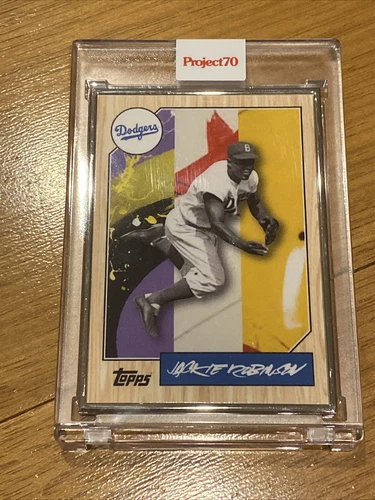 Topps Project70 Card 42 - 1987 Jackie Robinson by Futura - Artist Proof # to 51
