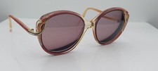 Vintage Richard Mishel 302 Pink Round Sunglasses France FRAMES ONLY
