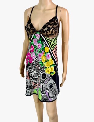 knee length dresses for ladies Gianni Versace Silk Bodycon Mini Dress – Archive Muse main image 1