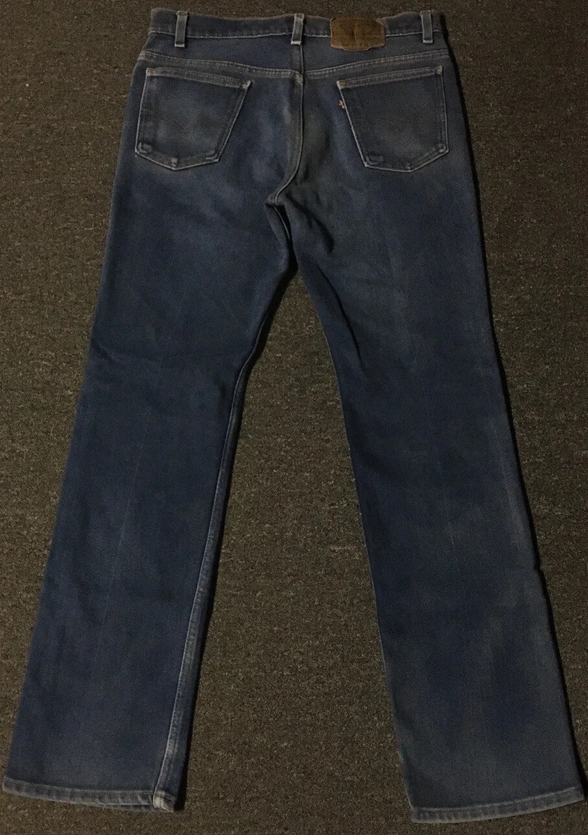 Vtg Levis 517 Faded Distress Boot Cut Jeans 34 USA 80s 90s Grunge 
