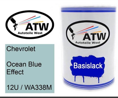 Chevrolet, Ocean Blue Effect, 12U / WA338M, 500ml Lackdose