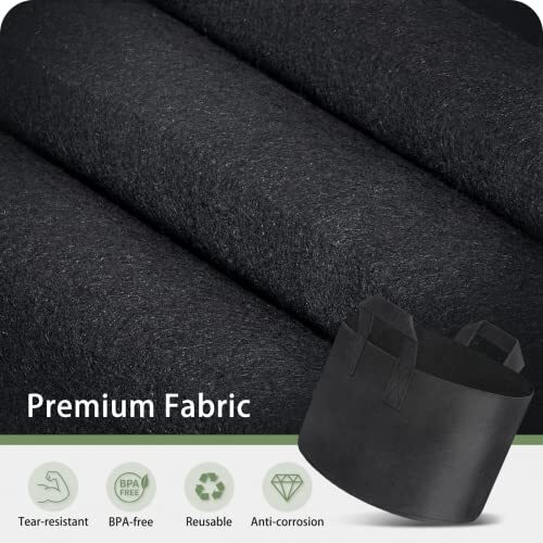 10 Gallon Grow Bags 6Pack, Thick Fabric Pots for Plants, Sturdy 10