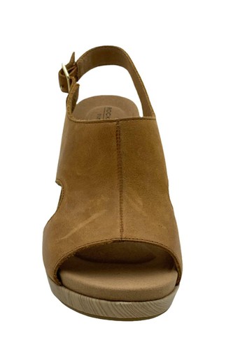 Sandalias de cuero o gamuza recortadas Rockport miel Vivianne - Imagen 3 de 5
