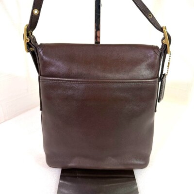 Extremely Rare Made In USA Old Coach 9821 Shoulder Bag Dark