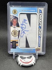 2017-18 UD Sp Game Used Joe Thornton Draft Day Marks Auto “N” 🔥 # 09/10 🔥