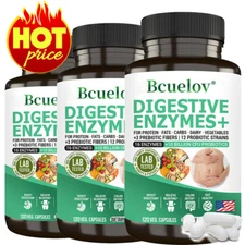 16 Digestive Enzymes Blend 500mg-16 ENZYMES +10 BILLION CFU PROBIOTICS