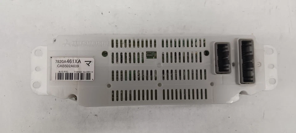 2014 MITSUBISHI OUTLANDER Heat AC Controller dual zone control OEM 14 - Image 3 of 4