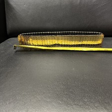 Vintage Gold Tone Metal Fish Scale Fashion Belt Disco Retro Glam
