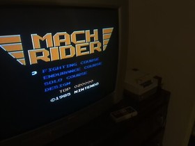 Mach Rider - Nintendo NES - 5 Screw - NTSC - Cart Only TESTED & WORKING