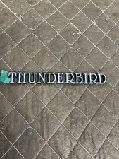Vintage 70s 80s Metal Ford Thunderbird Script Emblem Badge Oem New Old Stock Vintage 70s 80s Metal Ford Thunderbird Script Emblem Badge Oem New Old Stock