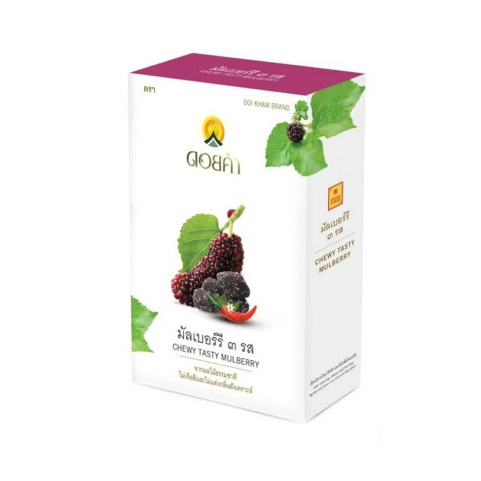300 g de morera fruta seca masticable sabroso tailandés doi kham congelado dulce delicioso bocadillo Foto 3 de 4