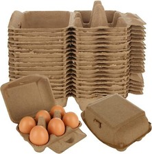 40PCS Egg Cartons Cheap Bulk, 6 Count Egg Cartons for Half Dozen Chicken Eggs 6
