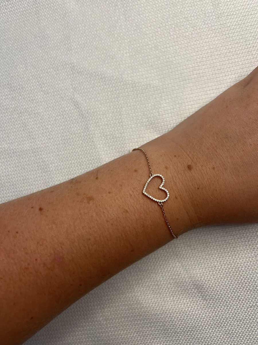 Kate Spade Rose Gold Heart Bracelet NWT Designer Jewelry