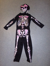 H&M Kostüm Skelett Mädchen Gr. 110/116 Neu mit Etikett