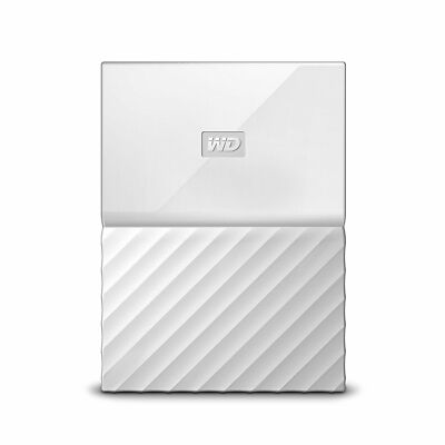 Weiße 3TB Western Digital My Passport tragbare Festplatte USB 3.0 WD d17