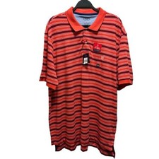 Chaps Red Stripe Performance Polo Shirt XXL Men's Casual Wear