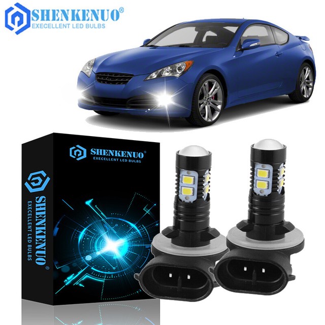 FIT 19841996 c4 Corvette 100W LED HID Fog Light Conversion Bulbs Kit