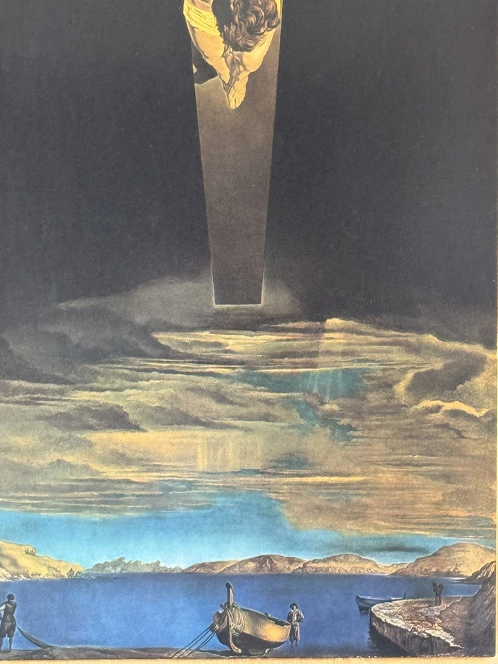 SALVADOR DALÍ ANTIGUO MODERNO SURREALISTA CRISTO LITOGRAFÍA SURREALISMO ANTIGUO AÑOS 60 Foto 4 de 4