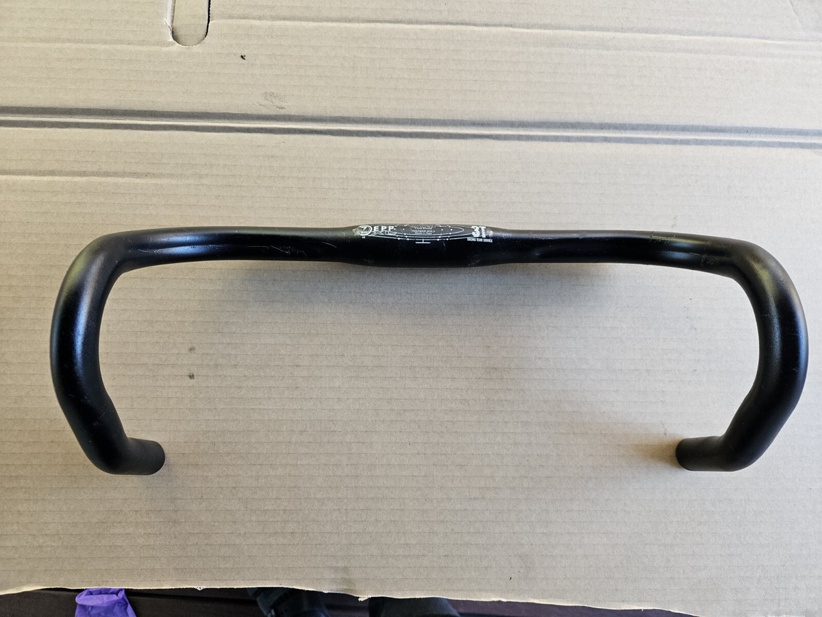 3T Zepp Anatomic Drop Bars 42cm Wide 31.8mm Clamp Black Made In