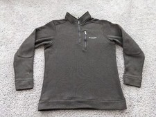 Columbia Pullover Mens Large Black Fleece Long Sleeve 1/4 Zip