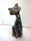 Fenton  Carnival Glass Alley Cat Large 11"  Iridescent C-1972