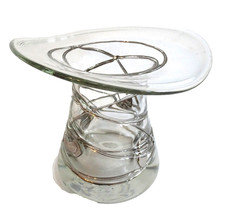 Manufaktur Vase Freiherr von Poschinger Kragenvase mit silberner Fadenauflage