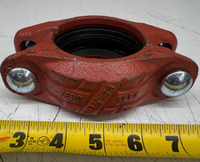 2-1/2" Victaulic Zero-Flex Style 07 Rigid Coupling Grooved Duct Iron Green Gskt