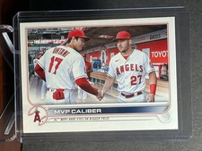 2022 Topps Update #US115 Mike Trout, Shohei Ohtani - Veteran Combos Card