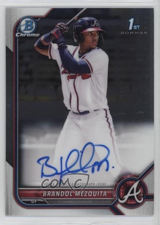 2022 Bowman Chrome Prospect Auto Brandol Mezquita #CPA-BMQ Auto 1kn1