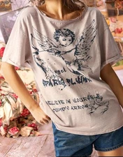 Famous Brand Cupid Cotton Boho T-shirt Summer Top Boho Blouse XL  READ ! New