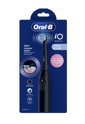 Oral-B iO2 Night Black Elektrische Zahnbürste mit Smart Pressure Sensor
