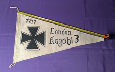 Commemorative WWI Pennant German Zeppelin  London Kagohl 3 Iron Cross