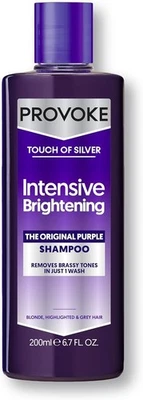 PROVOKE Touch of Silver Brightening Purple Shampoo 200 ml Neutralise Yellow tone