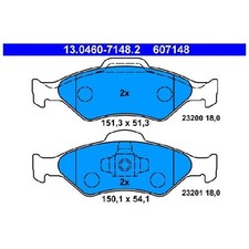 Satz Bremsbeläge 24236233 Bremsklötze vorne für Ford KA RB