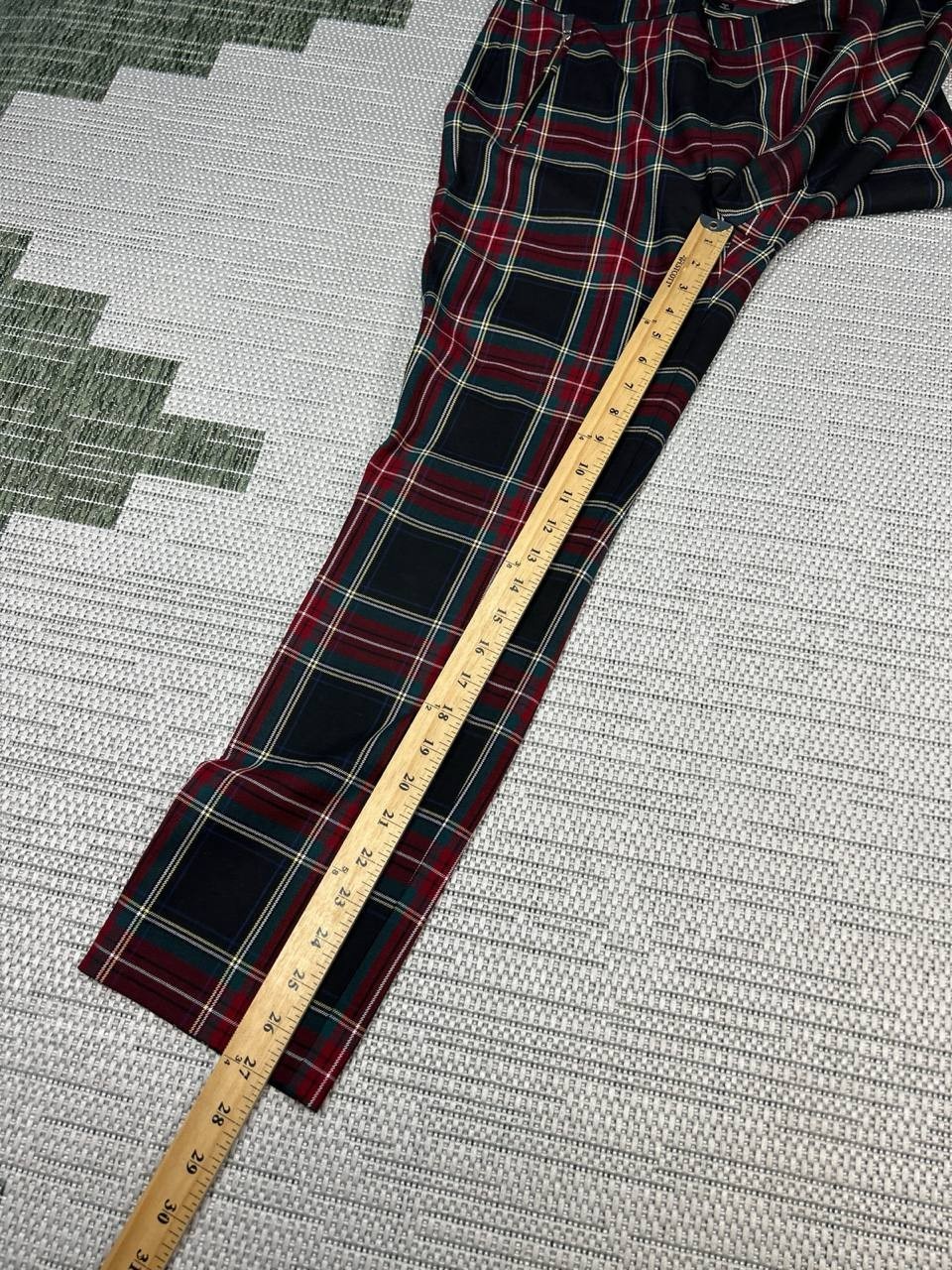 Zara Basic Pants Womens Medium Multicolor Christm… - image 3