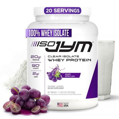 Jym Supplement Science Iso Jym Grape 90 Calories 100 Whey Protein Isolate Zero