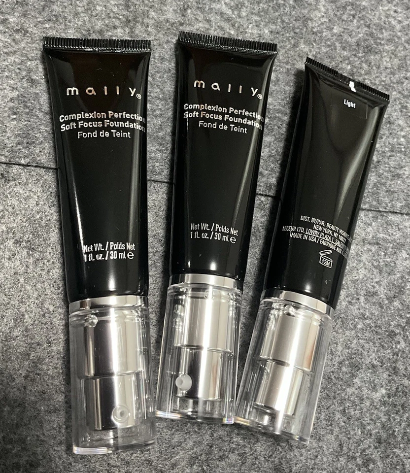 3 Mally Complexion Perfection Soft Focus Foundation* Light*1 oz / 30 ml NWOB - Image 2 of 4