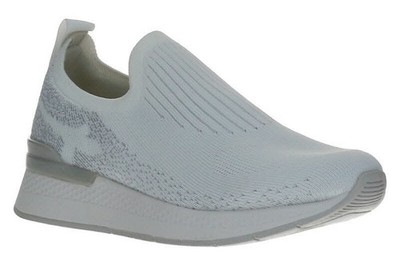 Tamaris Damen Slipper 1-24752-44-171 White/Silver Silber