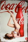 Vintage Coca Cola Hot Girl for Pub Tin Metal Signs Home Décor 8x12
