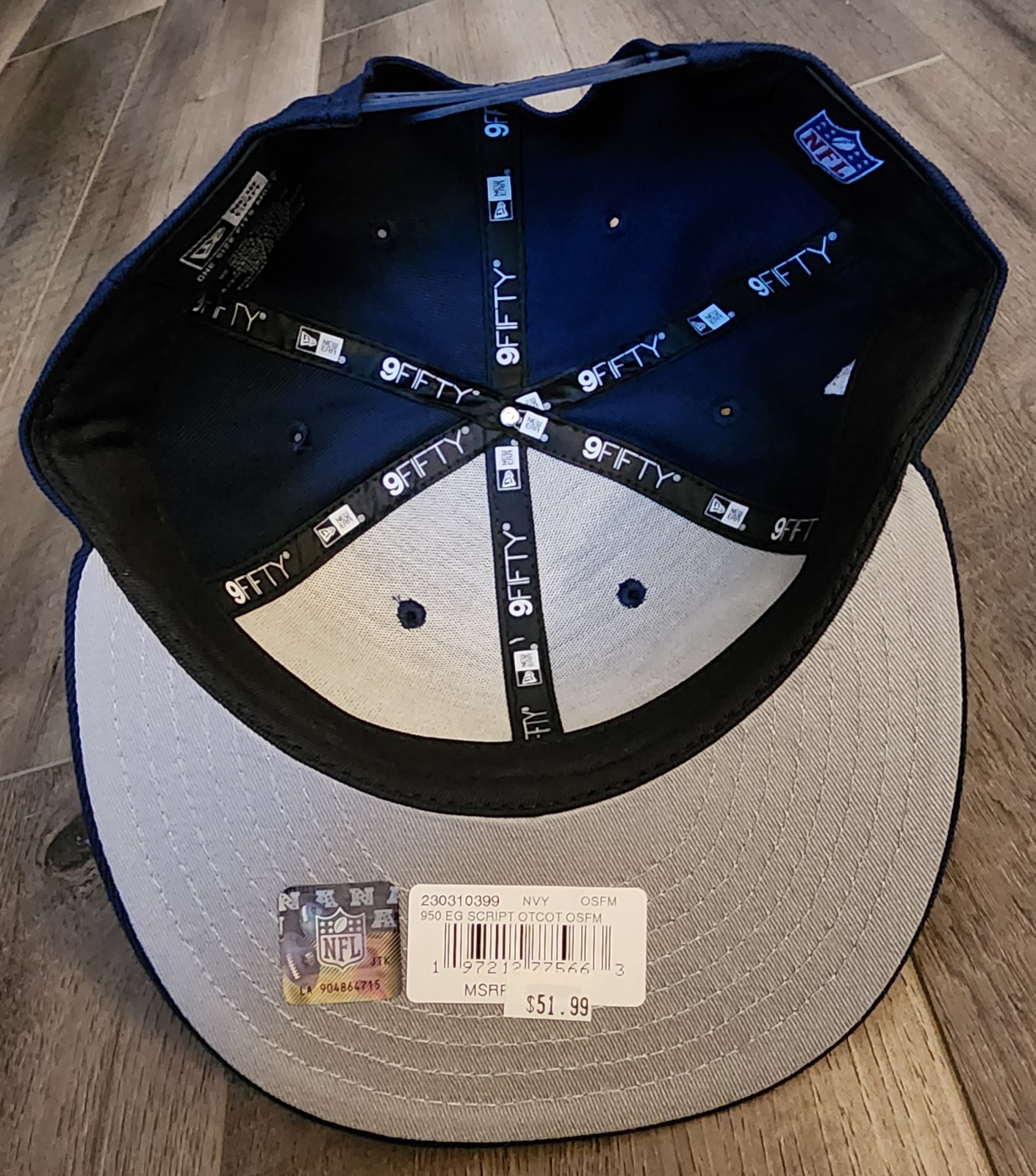 Dallas Cowboys New Era EG Script 9FIFTY Snapback Hat, Authentic