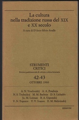 La cultura nella tradizione russa del XIX e XX secolo