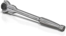 90-Tooth Swivel Head Ratchet, Chrome Vanadium Steel, 1-Piece