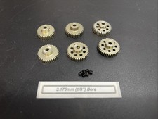 48P Aluminum Pinion Gear Set 33T - 38T Pinion Gear Fits 1/10 48 Pitch Spur Gear