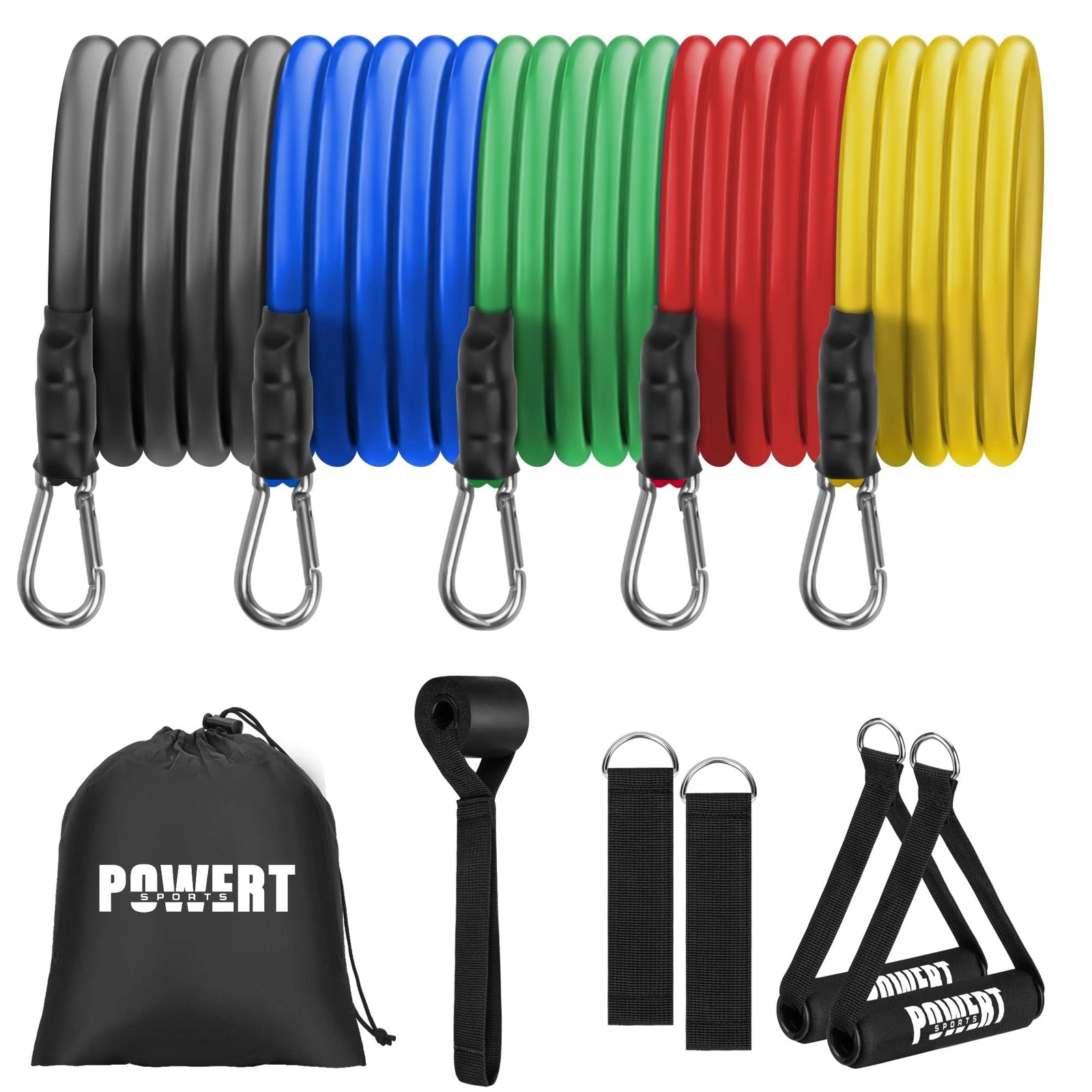 Resistance Bands Set (11pcs), Workout Bands with Handles, Door Anchor, Ankle ...