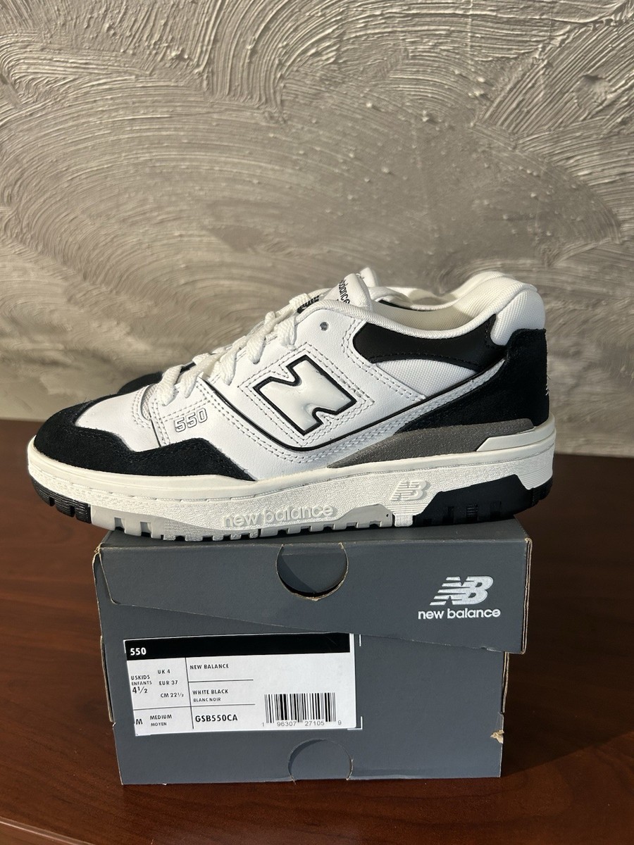 NEW BALANCE 550 'WHITE BLACK RAIN CLOUD GSB550CA Size 4.5 | eBay